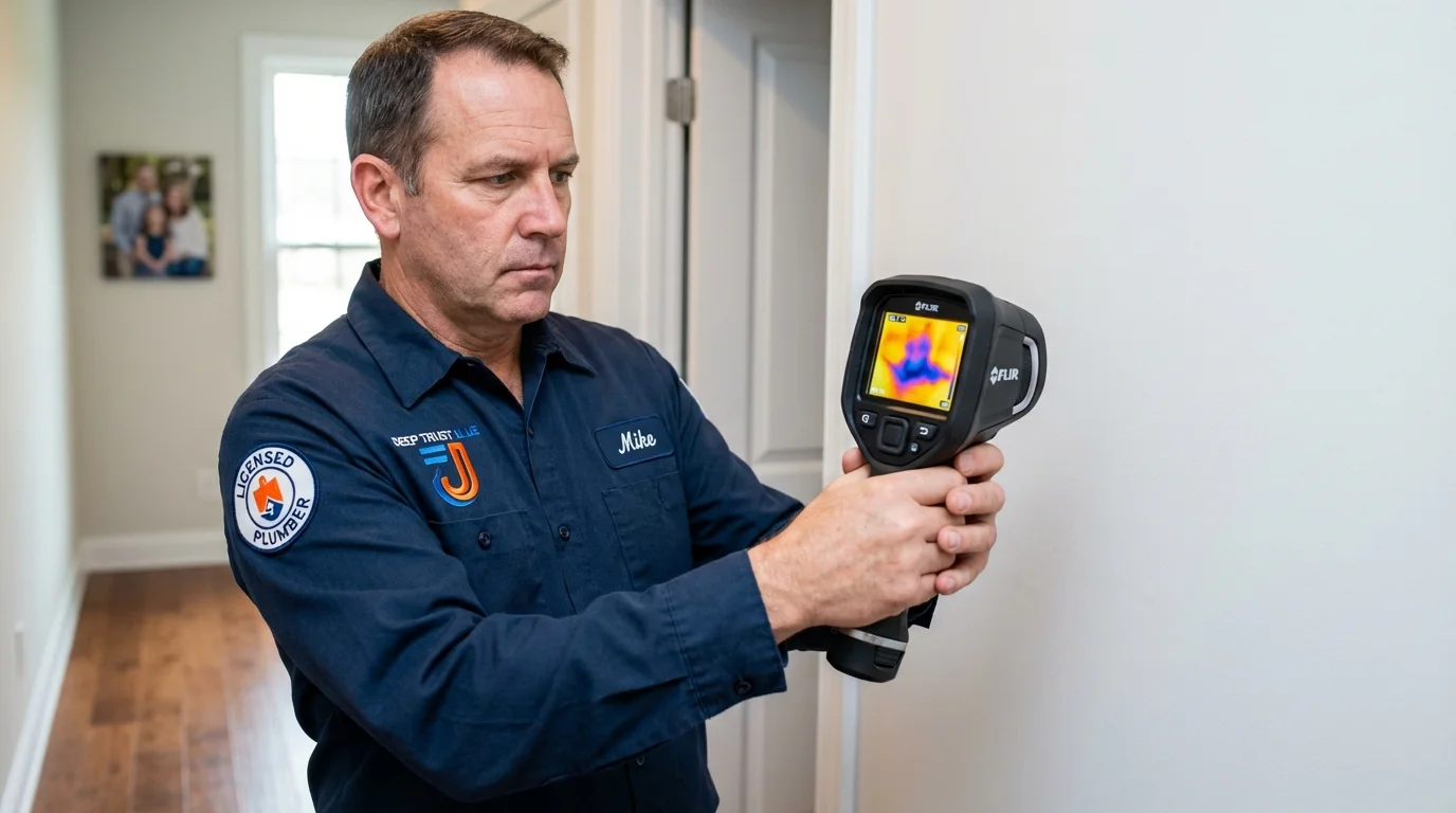Thermal imaging leak detection by Johns Plumbing LLC in De Witt